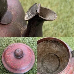 山川堂　銅やかん　鎚起銅器　銅瓶　水注(水差)　昭和レトロ　古道具　骨董品の画像