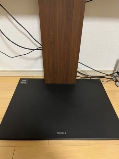 傷あり LG 48型 有機EL&EQUALS イコールズ 壁寄せテレビスタンド WALL V2 ロータイプ ウォールナット