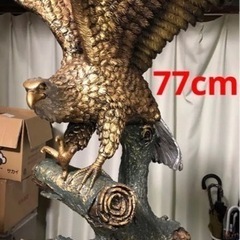 決まりました BIG 大迫力 鷹 鷲 置物 練り物 オブジェ インテリア