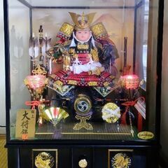 【五月人形　極上大将飾　ガラスケース入り】