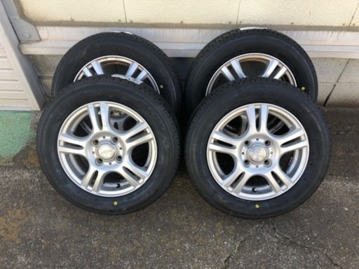 【取引完了】軽自動車用ブリジストンタイヤ新品155/65-13（汎用アルミホイール付き）