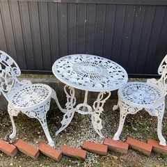 ガーデンテーブルチェアセット