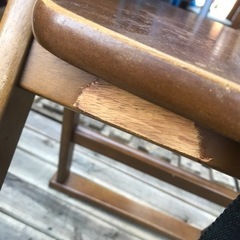 木製キッズハイチェア　お食事テーブル付き　大和屋　クワイエット木製ワンタッチハイチェアの画像