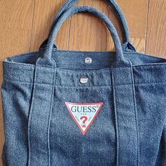 GUESS  デニムミニハンドバッグ /ブラック