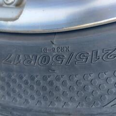 215/50R/17 スタッドレスタイヤ、アルミホイールの 4本セットの画像