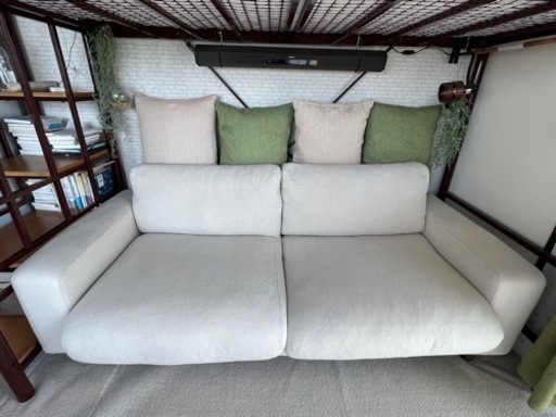 【値下げ】無印良品　ソファー　ニトリ　クッション　4つ付き