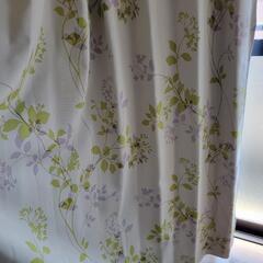 カーテン(160×200の窓のサイズ)と、白いレースカーテン。の画像