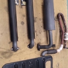 ダイハツ　ハイゼットジャンボ 用　ワンオフ？煙突マフラー　中古　　の画像