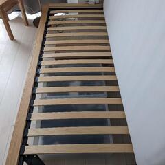 無印良品　高密度ポケットコイルマットレス　シングルベッド　フレーム+マットレスの画像