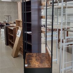 ★ジモティ割あり★ ニトリ ハンガーラック 茶 H180×D50×W79.6 クリーニング済み TJ309の画像