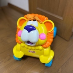 中古　フィッシャープライス おして!のって!ライオンくん 
