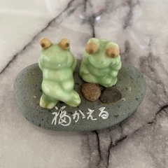 アンティーク 福かえる　仲良しかえる
