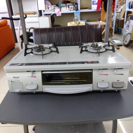 HJ446【中古】リンナイ ガステーブル RT61GH-R LPガス用 14年製