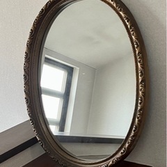 ヨーロッパ調壁掛け鏡　