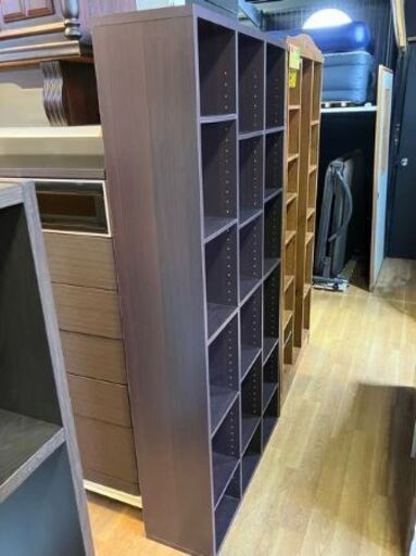 ⑥ リサイク ルショップスターズ城西店 収納棚 本棚 こげ茶 おしゃれ