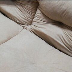 もちふわソファ　ベージュの画像