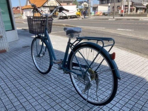 【26インチ自転車】6段変速　LEDオートライト付　鍵、サドル新品❗️スペアキーあり　若林自転車　唐崎店　SALE中❗️