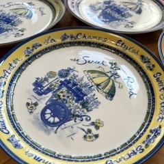 大皿5枚と塩コショウ入れの画像