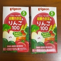 【取引決定】ピジョン 緑黄色野菜&りんご100 2本の画像