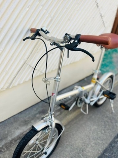 【売約済み】　AERO FOLDING 16型 折りたたみコンパクト自転車 シルバー　折りたたみ　自転車　街乗り　町乗り　ちょいノリ　