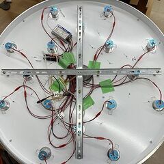 札幌市/清田区 北欧 モダン 超豪華！ LED クリスタル シャンデリア 直径約80cm 難あり