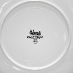 マンハッタナーズ大皿.猫絵柄の画像