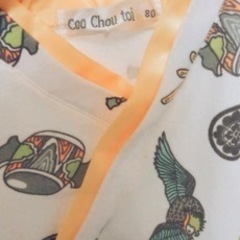 【美品】5月の節句★珍しいデザイン★靴下付き★2点セット★袴ロンパース★お宮参りの画像