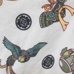 【美品】5月の節句★珍しいデザイン★靴下付き★2点セット★袴ロンパース★お宮参りの画像