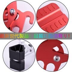  新品　車のドアステップ 車用サイドステップ 車のドアサイドペダル 両足で立ち 多機能 折りたたみ式 取り付け簡単、洗車補助,ほとんどの車、SUV、ジープ、軽トラックなどに適用 (大型-グレー)の画像