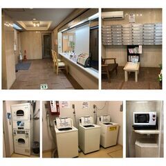 🏨　🌙【月極倶楽部　東五反田　Sタイプ部屋】家具家電付き　五反田駅徒歩5分　2ドア冷蔵庫・電子レンジ・チェスト付118,000円/月 − 東京都