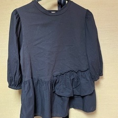 CIAOPANIC турутの黒半袖ブラウスシャツ