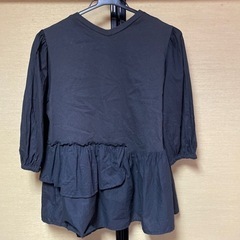 CIAOPANIC турутの黒半袖ブラウスシャツの画像