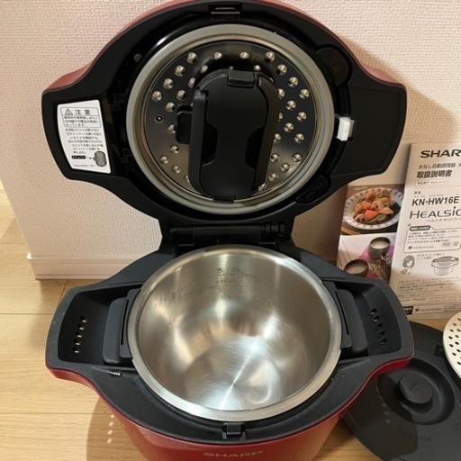 シャープ　ヘルシオ　ホットクック　KN-HW16E-R