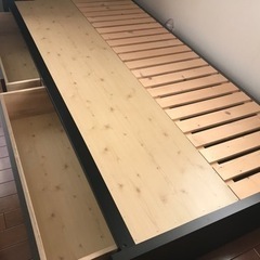 シングルベット　引き出し付　マットレス無し