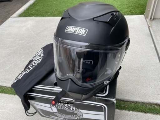 値下げしました。シンプソン ヘルメット ダークサム Simpson Darksome