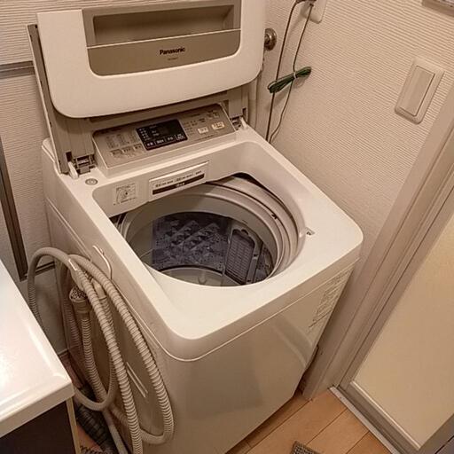 全自動洗濯機　縦型　８kg　Panasonic NA-FA80H1　取扱説明書付き