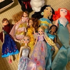 ディズニープリンセス人形&ジブリ人形