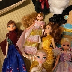 ディズニープリンセス人形&ジブリ人形の画像