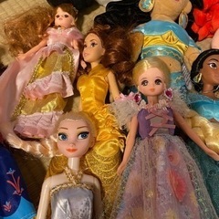 ディズニープリンセス人形&ジブリ人形の画像