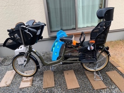 石丸サイクル　ふらっかーず　シュシュ　子供乗せ自転車　20インチ　ダークオリーブ