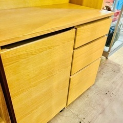 【売約済み】　木製カップボード・オーク材　無印　無印良品　MUJI 食器棚　ナチュラル　木製　検　カントリー　北欧　イデー　ウニコ　モモナチュラルの画像