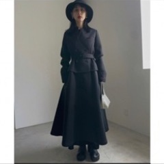 CARDBOARD FLARE DRESS COAT アメリ コート