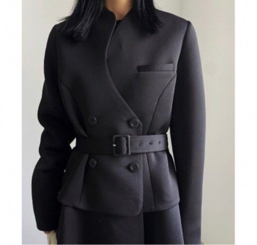 CARDBOARD FLARE DRESS COAT アメリ　コート