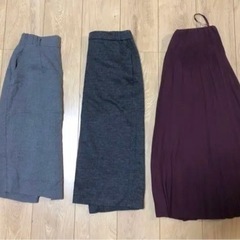 美品‼️ 3着まとめ売り　 レディース　グラシア　ユニクロ　スカートの画像