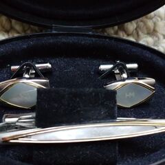 ハナエモリ　カフス・タイピン（未使用品）