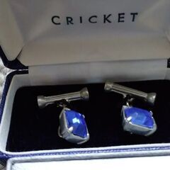 クリケット　カフス（純銀製）未使用品