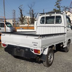18y  サンバートラック　ＴＢ　４ＷＤ　エアコン　エアバッグ　１６.５万円！！　の画像