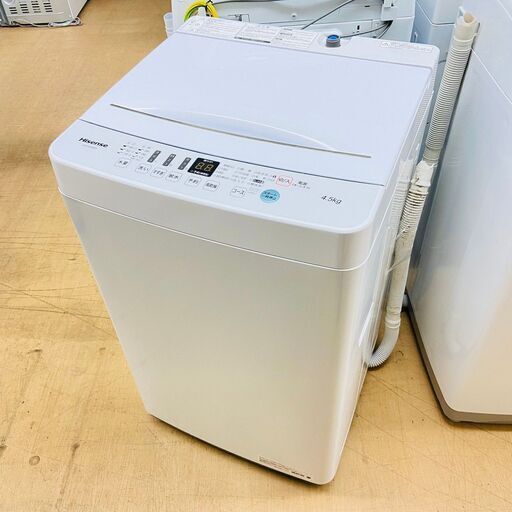 4/8ハイセンス/Hisense 洗濯機 HW-E4503 2020年製 4.5キロ