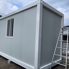 未使用品☆禁煙☆組立式コンテナハウス☆9.9㎡外寸2.2×4.5×2.8m重量約１t 　子供部屋　事務所　仮設　窓２箇所、ドア１箇所の画像