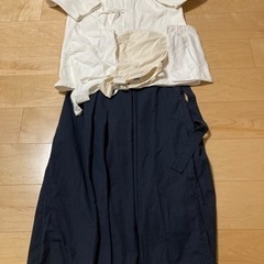 剣道着(上着、袴、頭巾？2枚、袋)の画像
